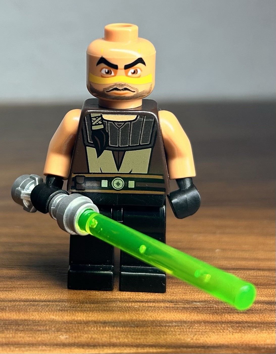 Lego Star Wars Minifigure - sw0333 - Quinlan Vos - *Missing Hair Piece*
