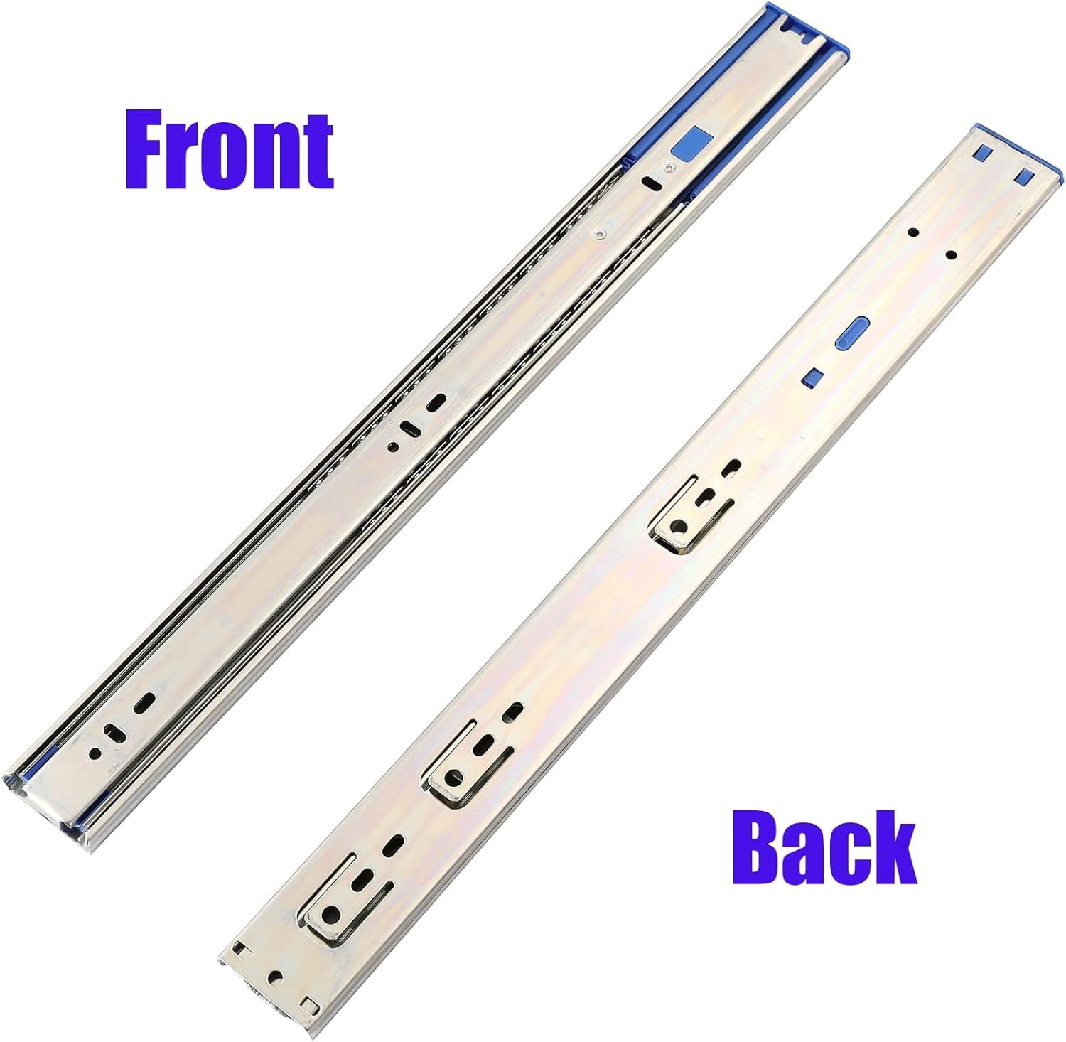 Heavy Duty 22'' Soft Close Drawer Slides - Full Extension with 10 Pairs Included