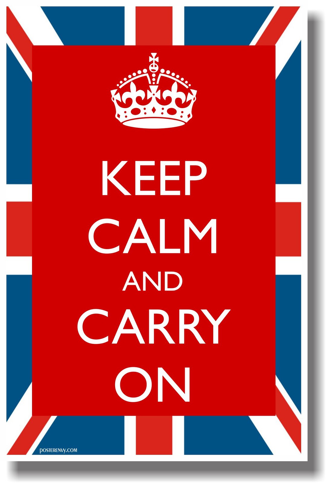 Keep Calm and Carry On - British Flag - NEW Classic POSTER