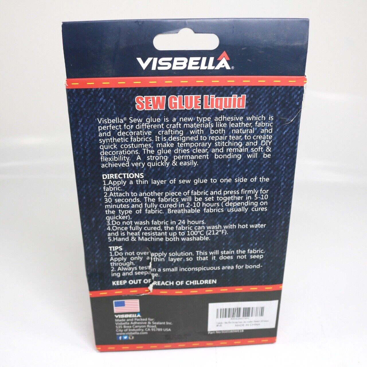 VISBELLA Sew Glue Liquid Kit Secure Stitch Liquid Sewing Solution Multi-Purpose