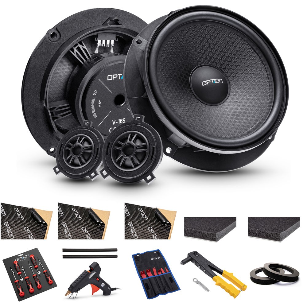 Speakers for Skoda Octavia III (Front) incl. Insulation | Plug & Play | Option