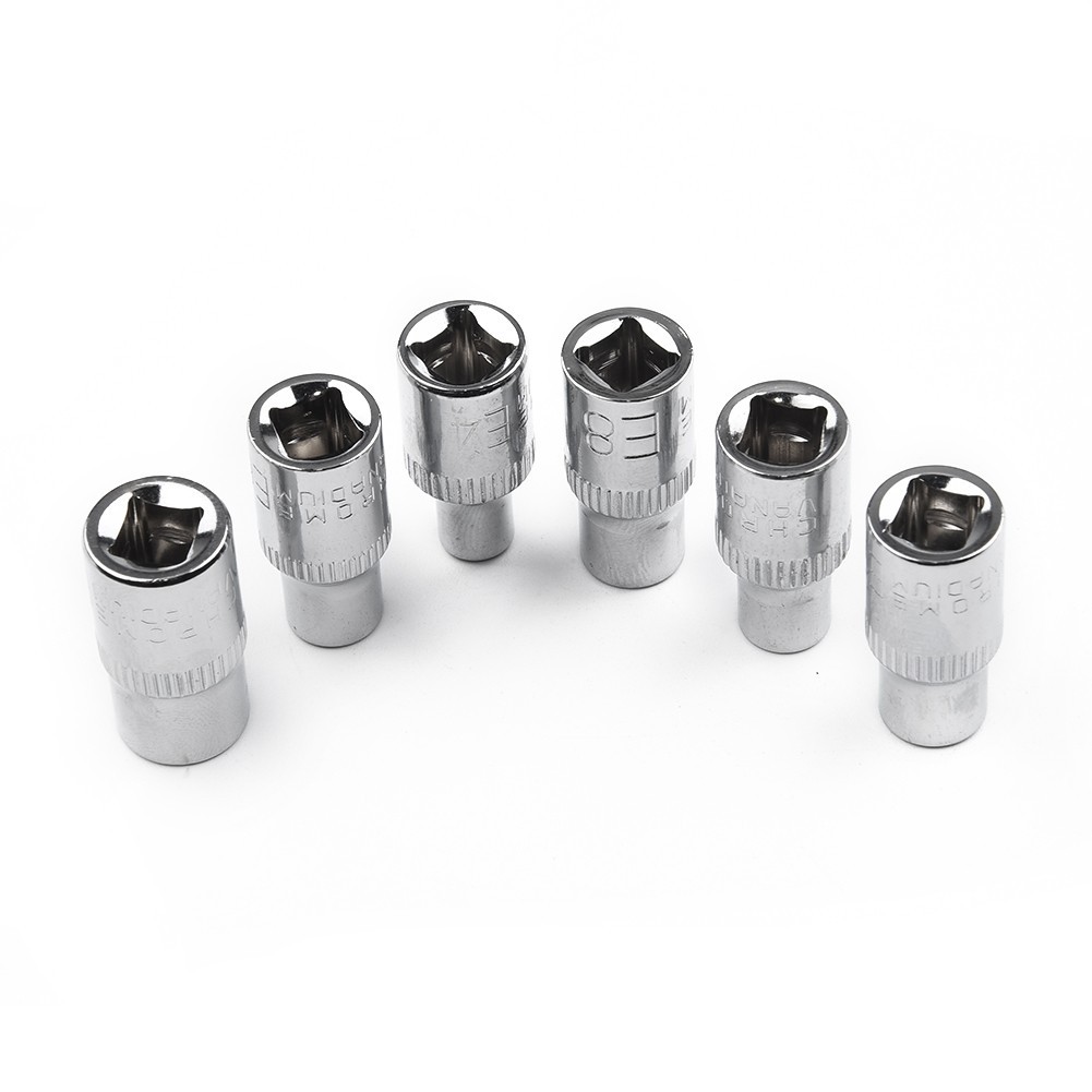 1/4 Inch Drive Sockets Wrenches Steel E4 E5 E6 E7 E8 E10 Supplies Equipment