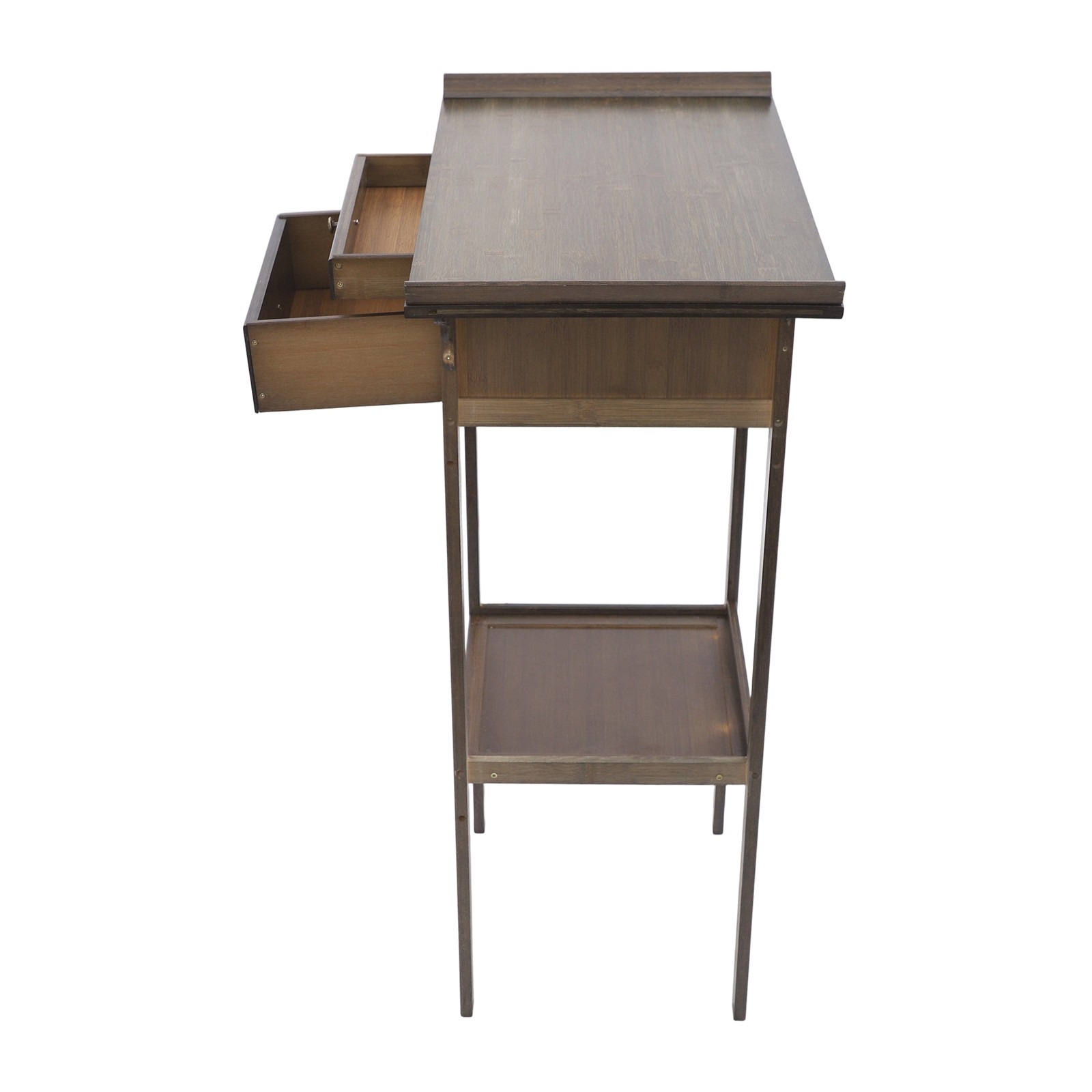 Shrine Altar 2 Tier Meditation Altar Table Altar Table w/Storage &Drawer Storage