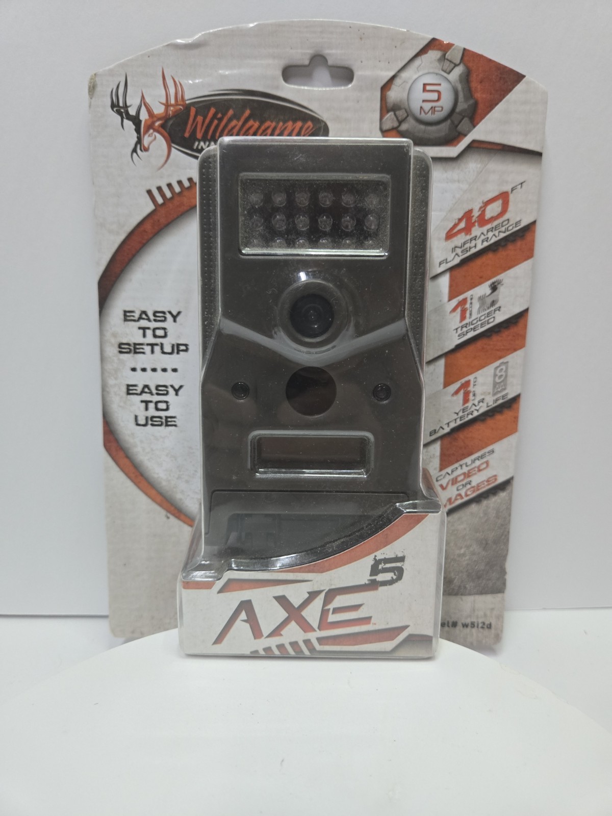 Wildgame Innovations AXE 5 Trail Camera Infrared 40ft Flash Range – New Sealed