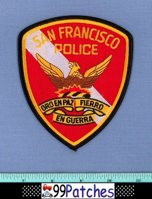 SAN FRANCISCO SAR MARINE CALIFORNIA Shoulder Patch SCUBA SEARCH & RESCUE DIVE 1D