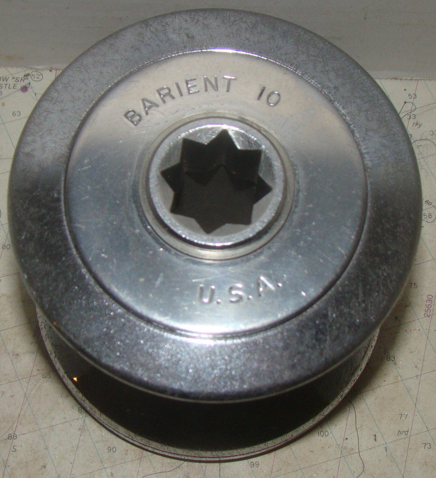 Vintage Barient 10 Chromed Bronze Winch, Cleaned &Serviced - 2 available