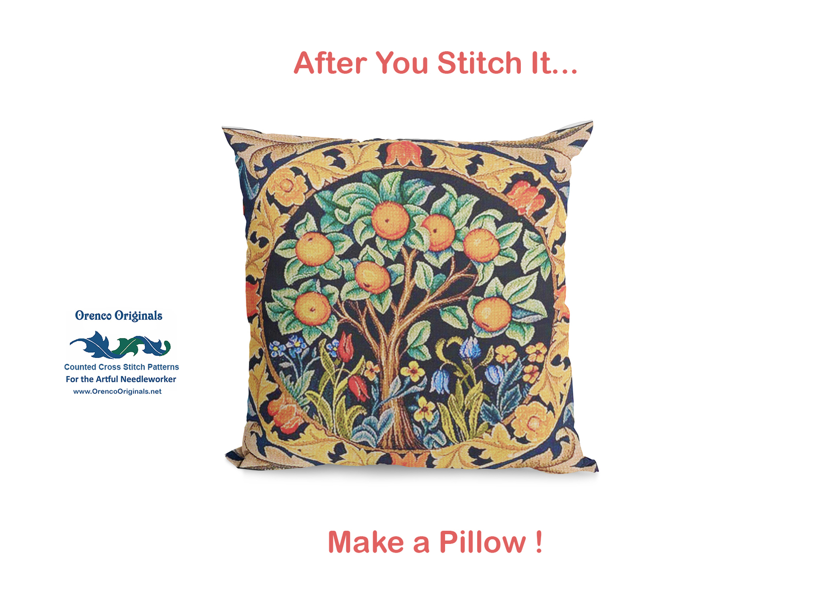 William Morris Pimpernel from Textile Counted Cross Stitch Chart Graph Pattern