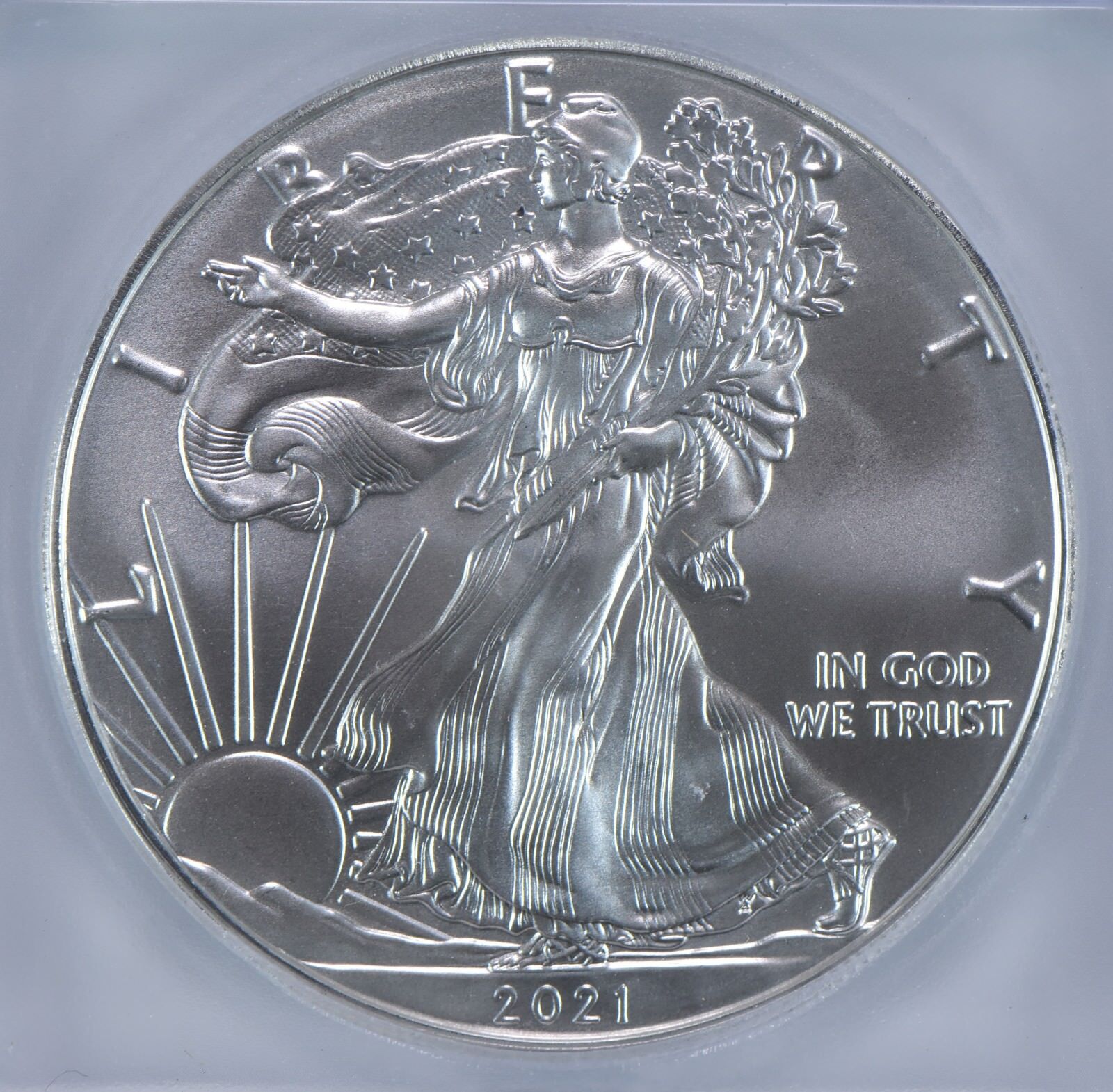 2021 T1 American Silver Eagle Type 1 MS70 ICG
