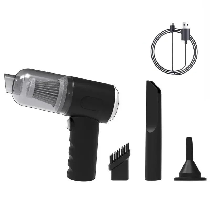 Portable Car Vacuum Cleaner 9000Pa Handheld USB Rechargeable