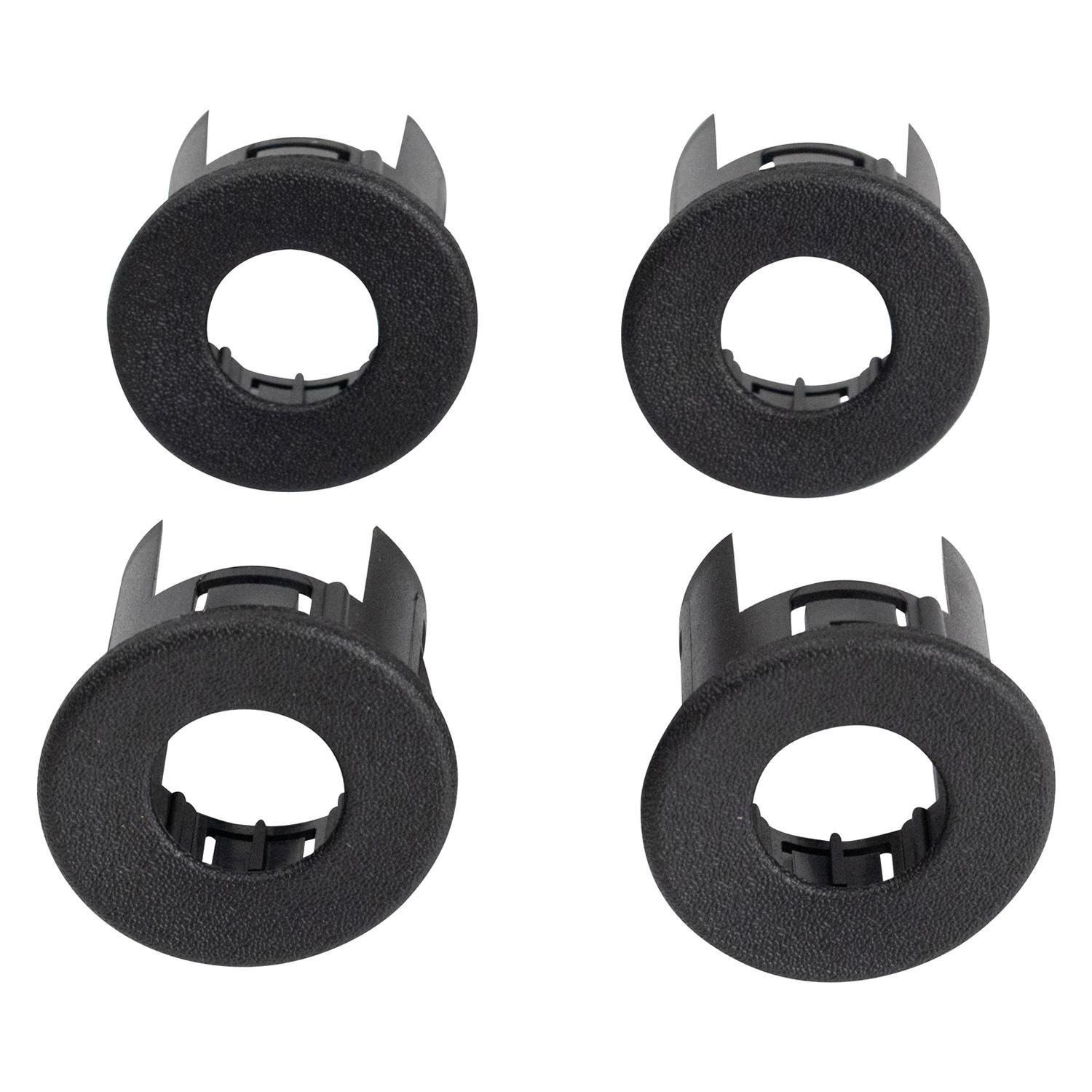 For Chevy Silverado 1500 2007-2014 TRQ Rear Parking Aid Sensor Trim 4 Piece