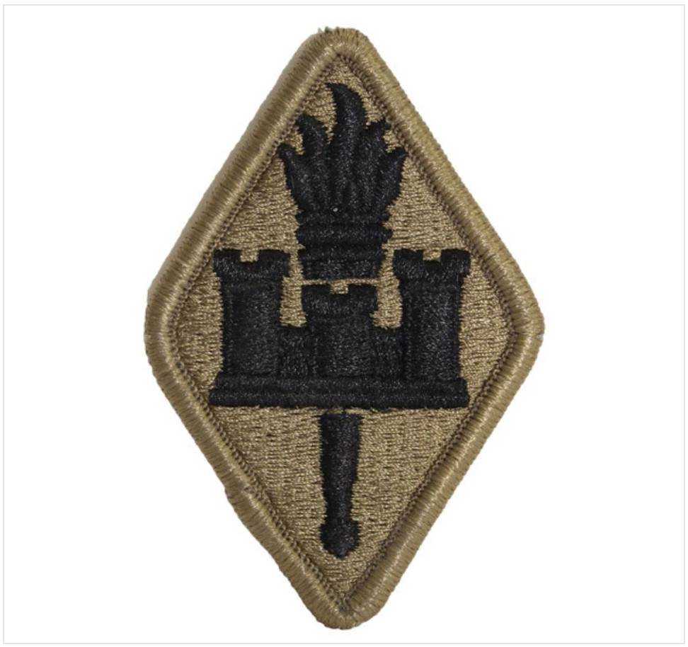 GENUINE U.S. ARMY PATCH: ENGINEER TRAINING SCHOOL - EMBROIDERED ON OCP