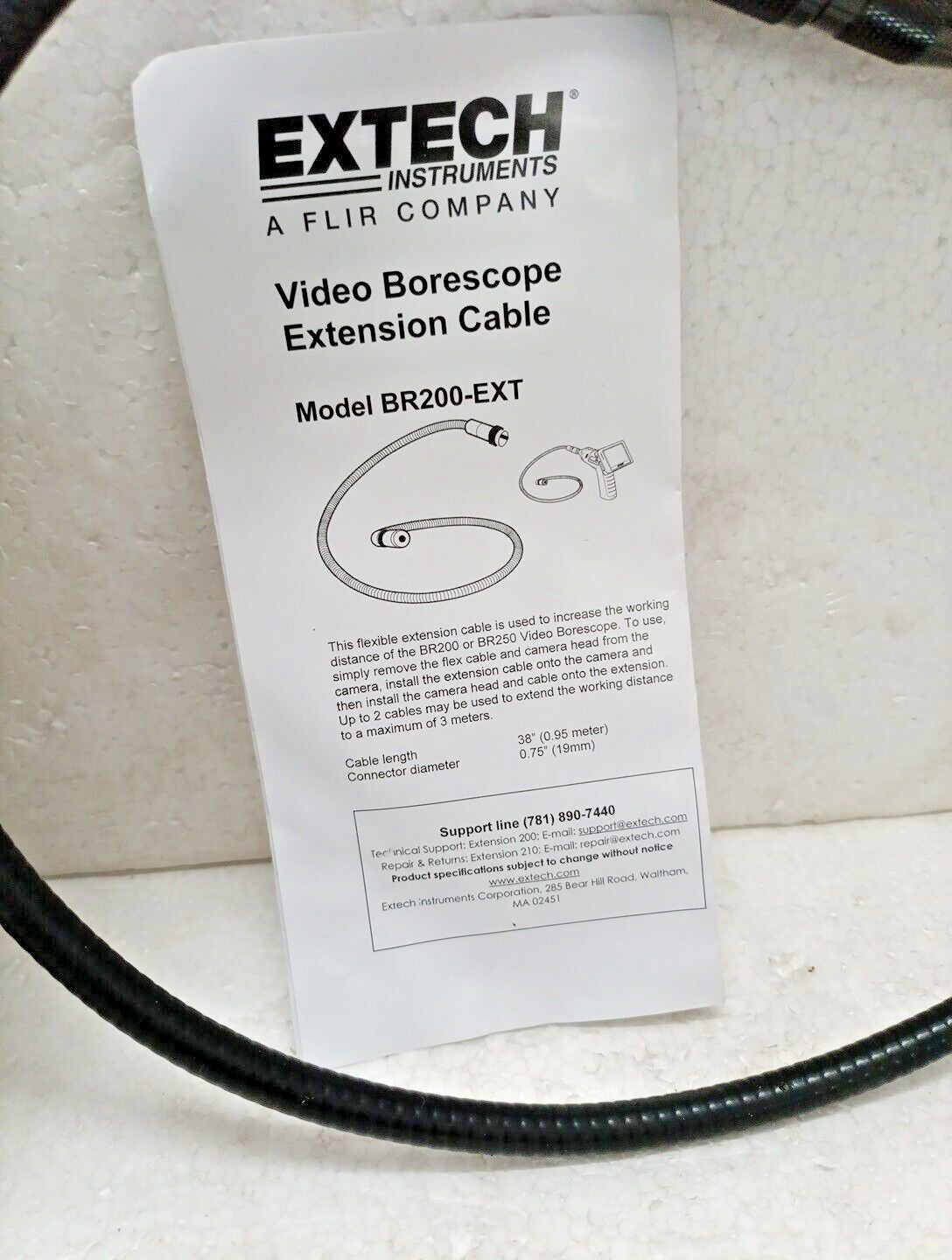 Extech BR200-EXT 38" Borescope Extension Cable For BR200/BR250