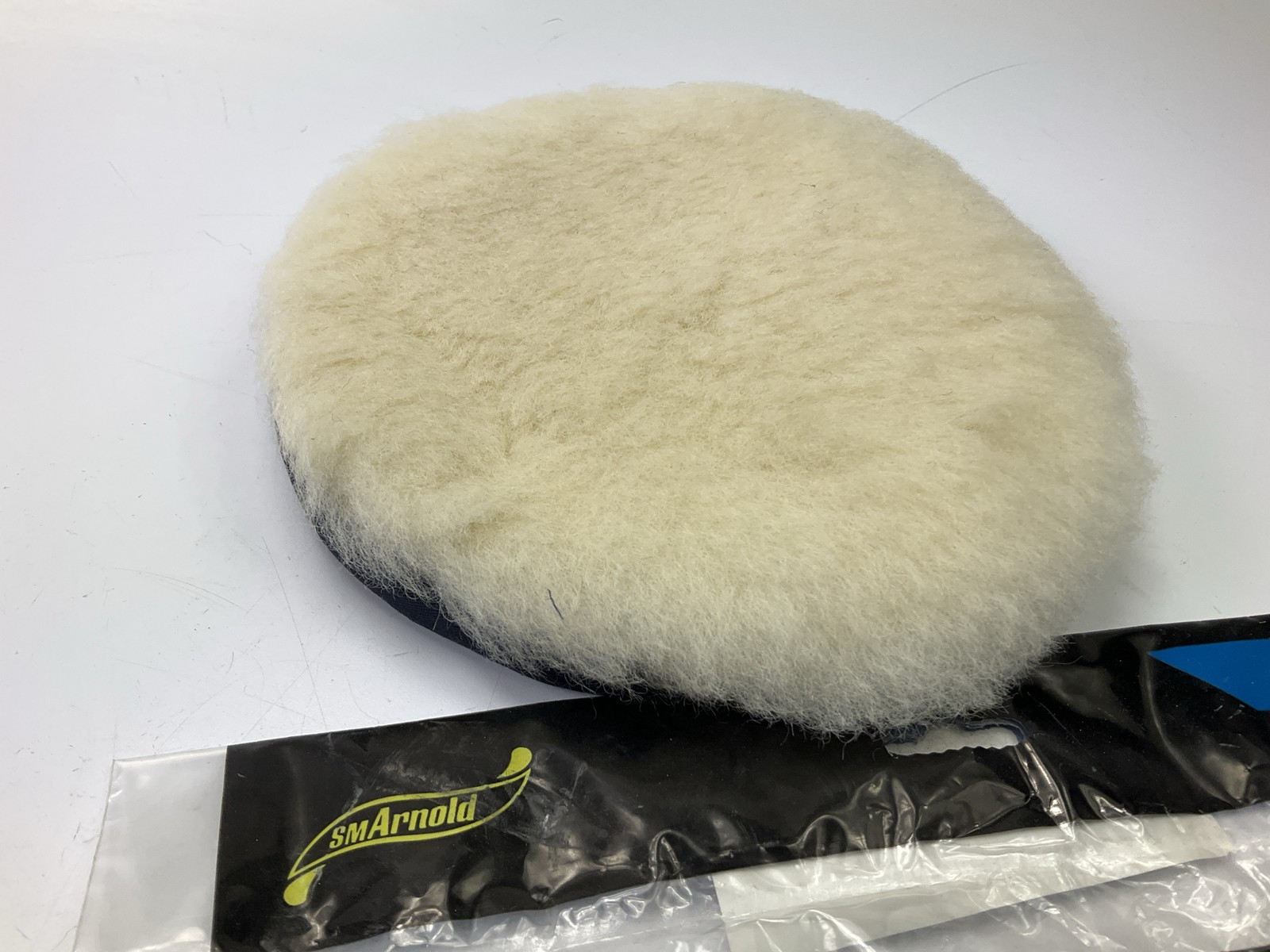 SM Arnold 39-280 8" Polishing Buffing Pad Bonnet, 100% WOOL, Knit Back