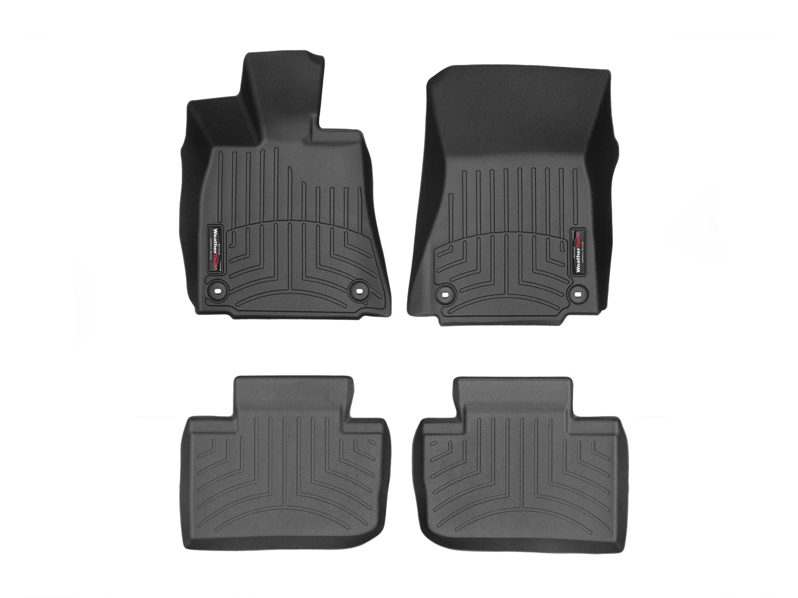 WeatherTech FloorLiner for 2016-2024 Lexus IS - 1st & 2nd Row, Black