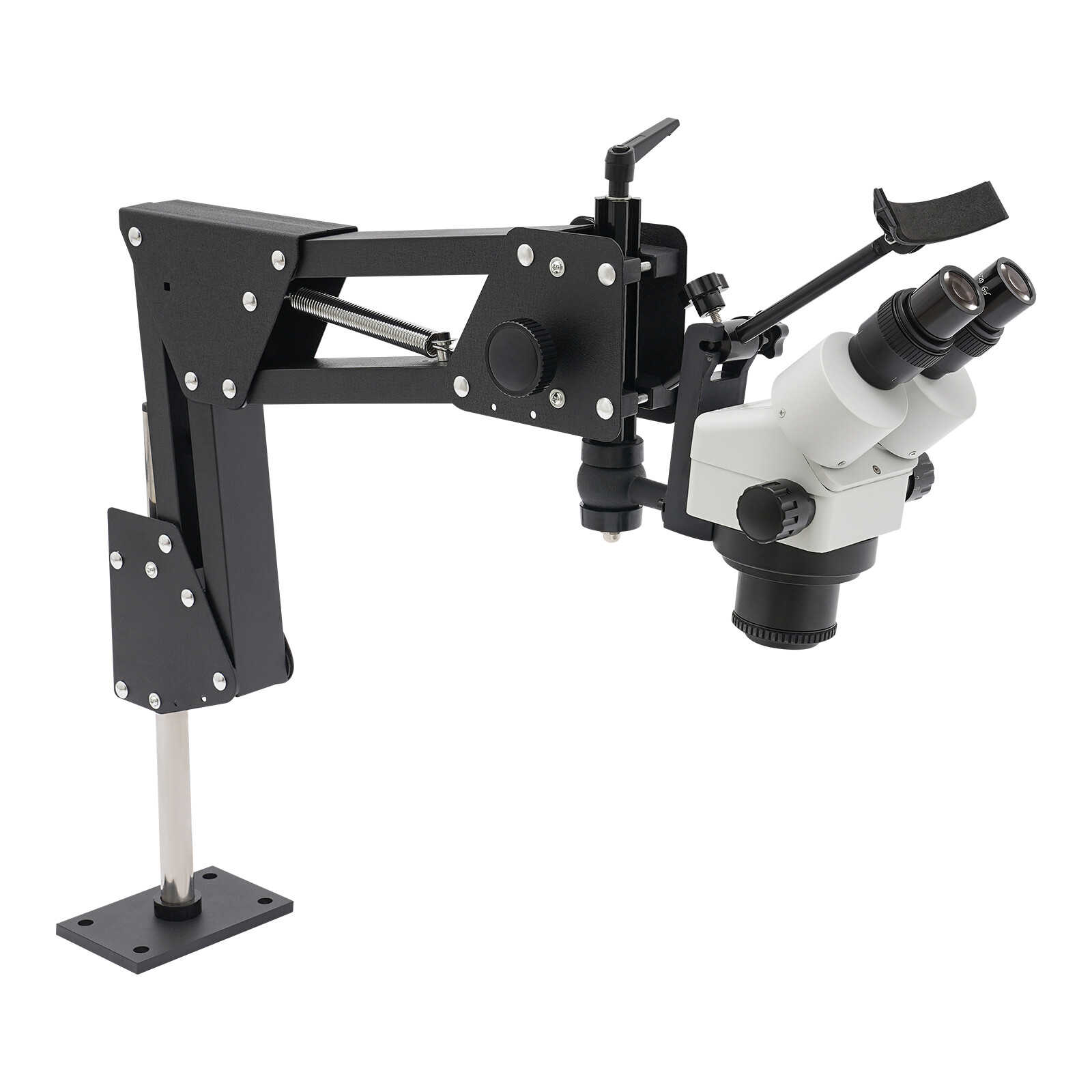 Jewelry Microscope Stand Mirror Micro Stand Multi-Directional Continuous Zoom US
