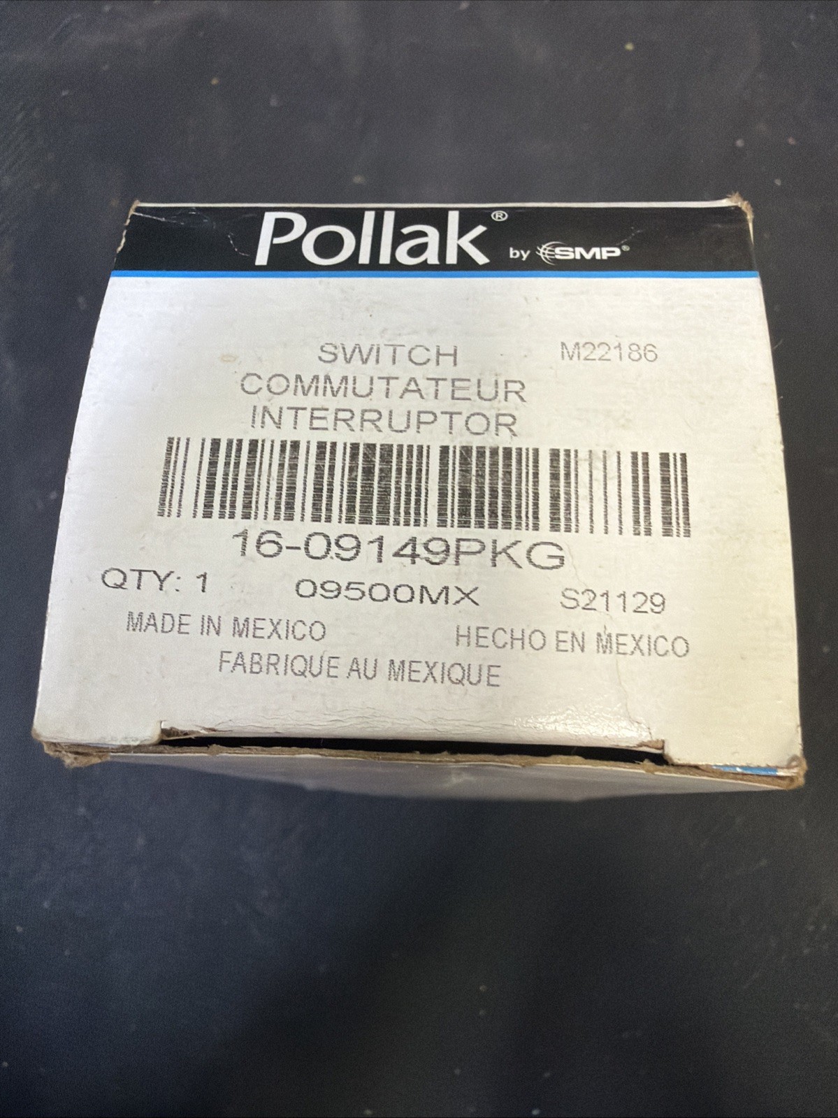 16-09149PKG Genuine Paccar Peterbilt Ignition Switch Black OEM - New