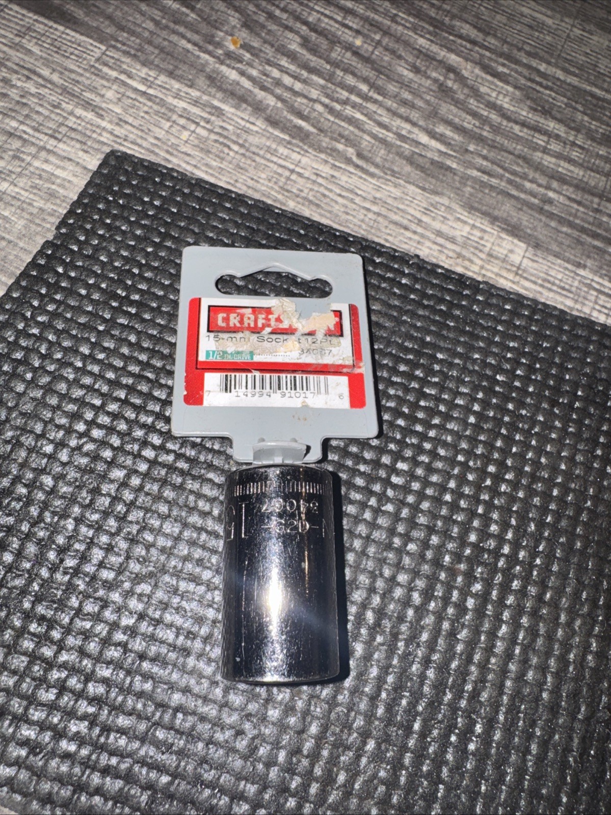 $14 Socket Sears Craftsman 15mm 12 point 1/2'' drive Socket 34067 G2D