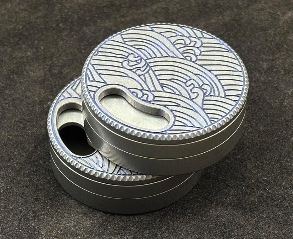 Small Titanium Alloy Storage Box Small Tool Round Case Travel Pill Bottle