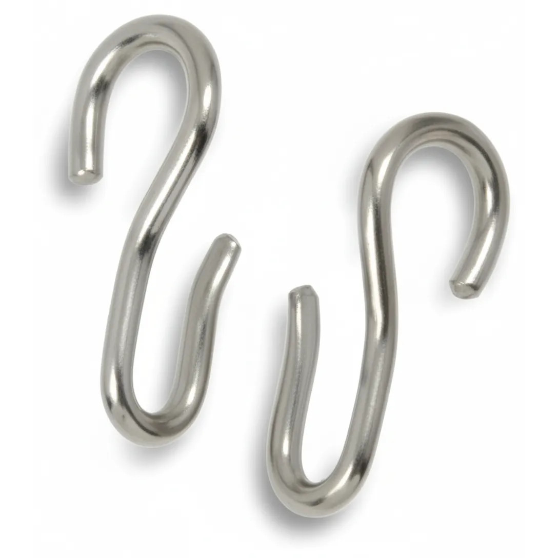 Shires Curb Hooks (Pairs) - Robust Steel for Pelham Bits and Curb Chains - One