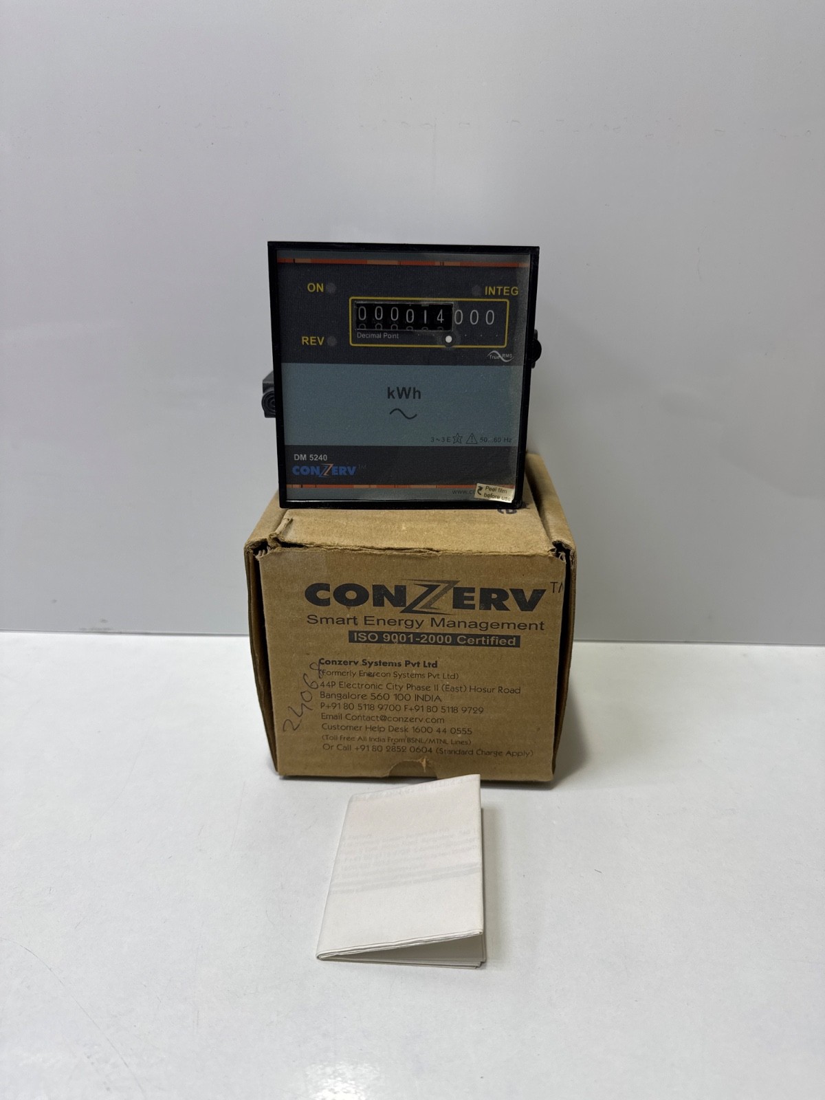 Conzerv DM5240 Power Meter FS 65.816 KWH