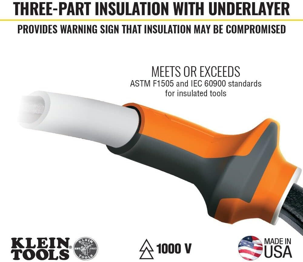 Klein Tools 94130 1000V Insulated Screwdriver Tool Set with #2 Multi-color