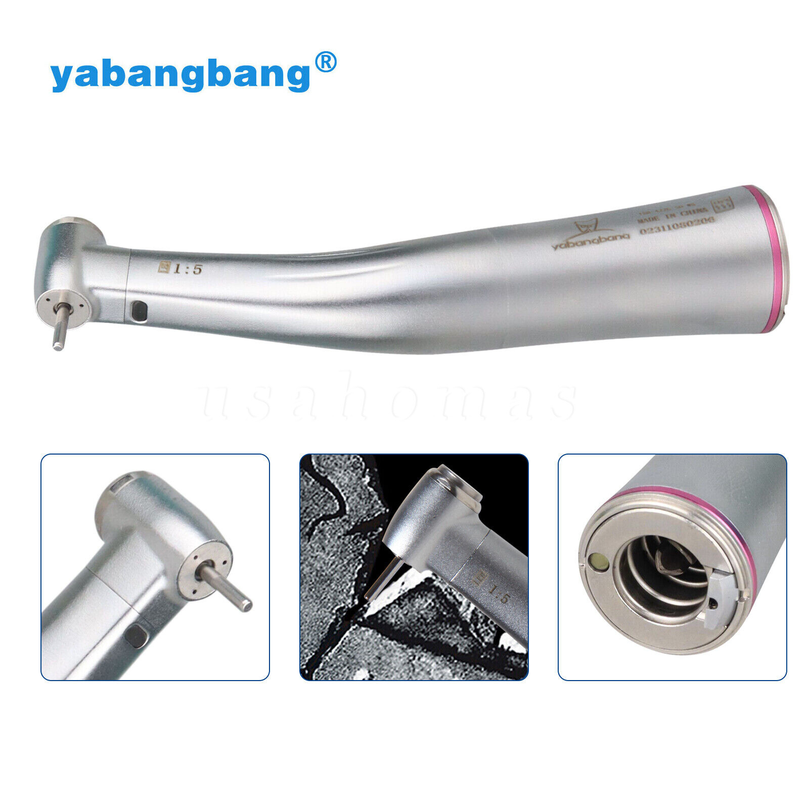 Woodpeck Style 1:5 Contra Angle LED Handpiece