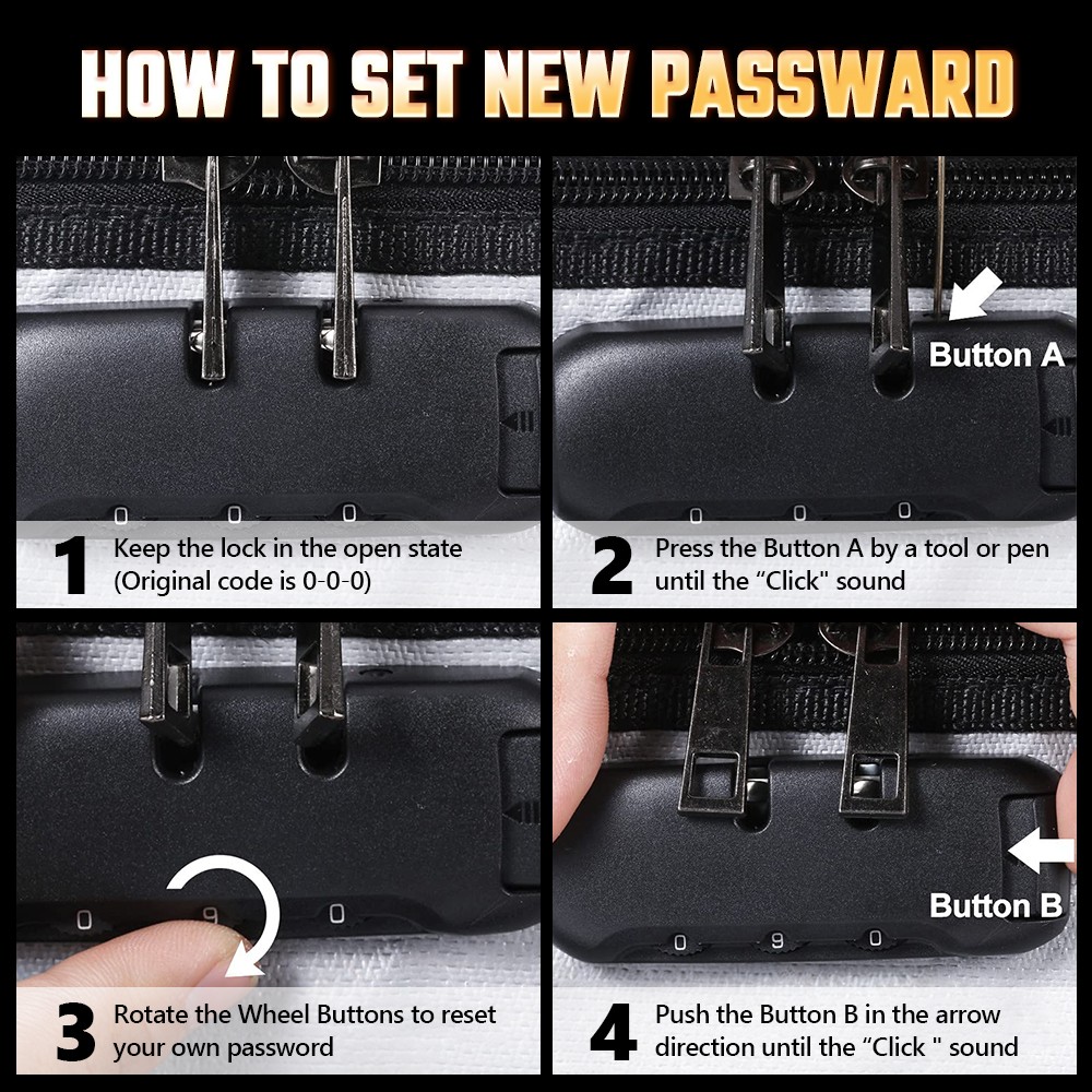 Fireproof Money Bag with Lock Waterproof Document Pouch Safe Storage Travel Case
