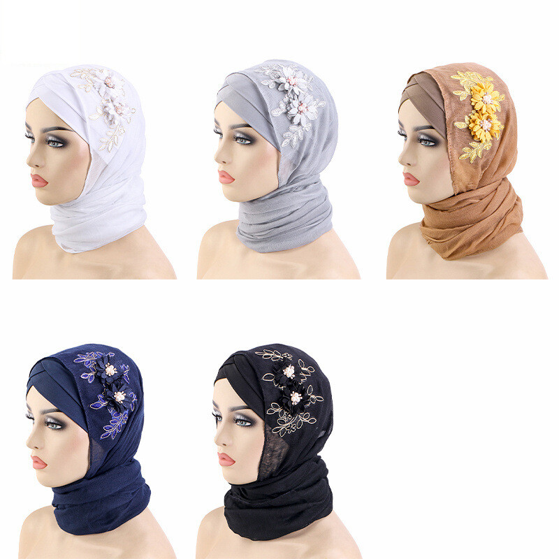 Ramadan Muslim Women Instant Hijab Inner Hat Turban Shawl Headscarf Arab Scarves