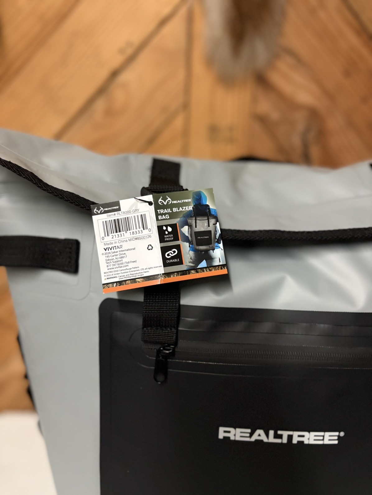 Real tree Trail Blazer Insulated Cooling Bag Grey