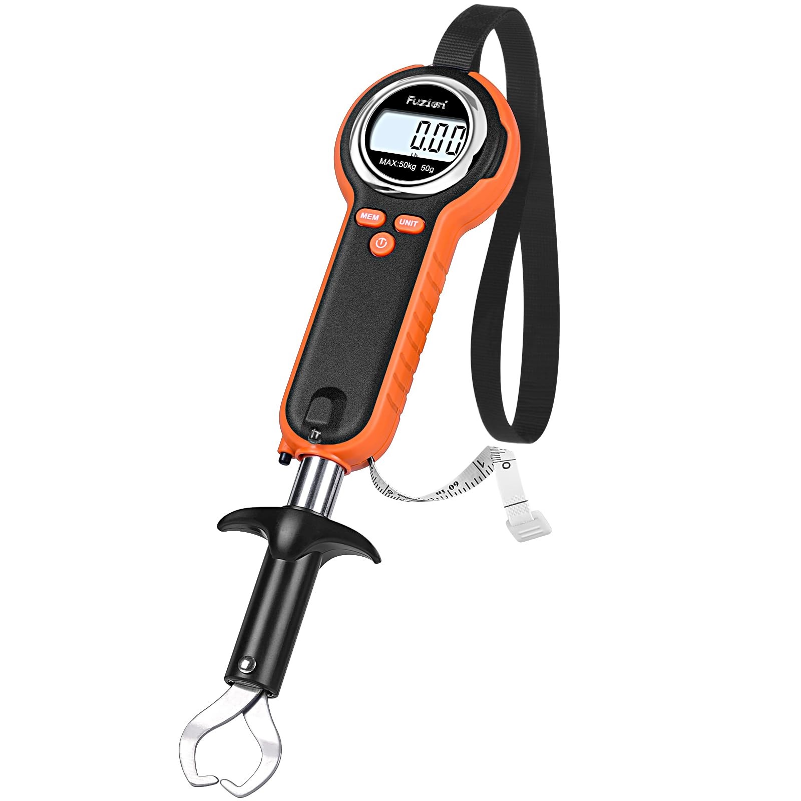 Fish Scale, Professional Fishing Scale - 110lb Capacity, Waterproof, Night Li...