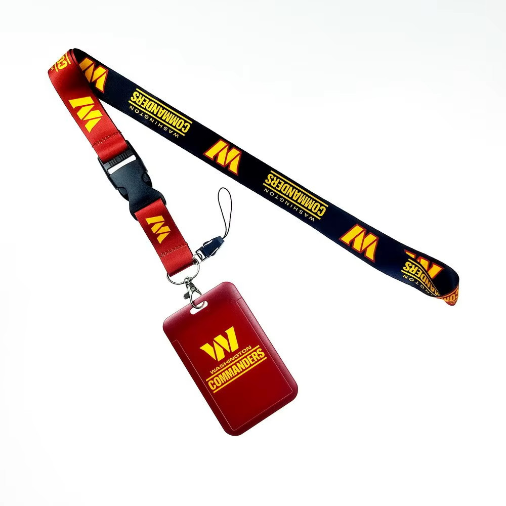 Washington Commanders NFL Lanyard w/ ID Badge Holder Reversible 2-Sided