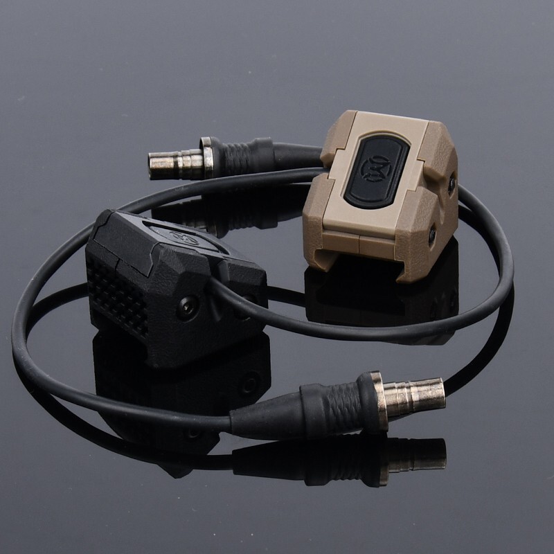 Tactical Light Remote Pressure Switch Button For SF Hunt Light PEQ15 NGAL Laser