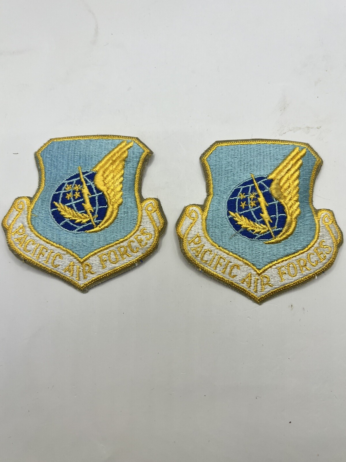 2 US Pacific Air Forces Command USAF Sleeve Patch PACAF Full Color Uniform