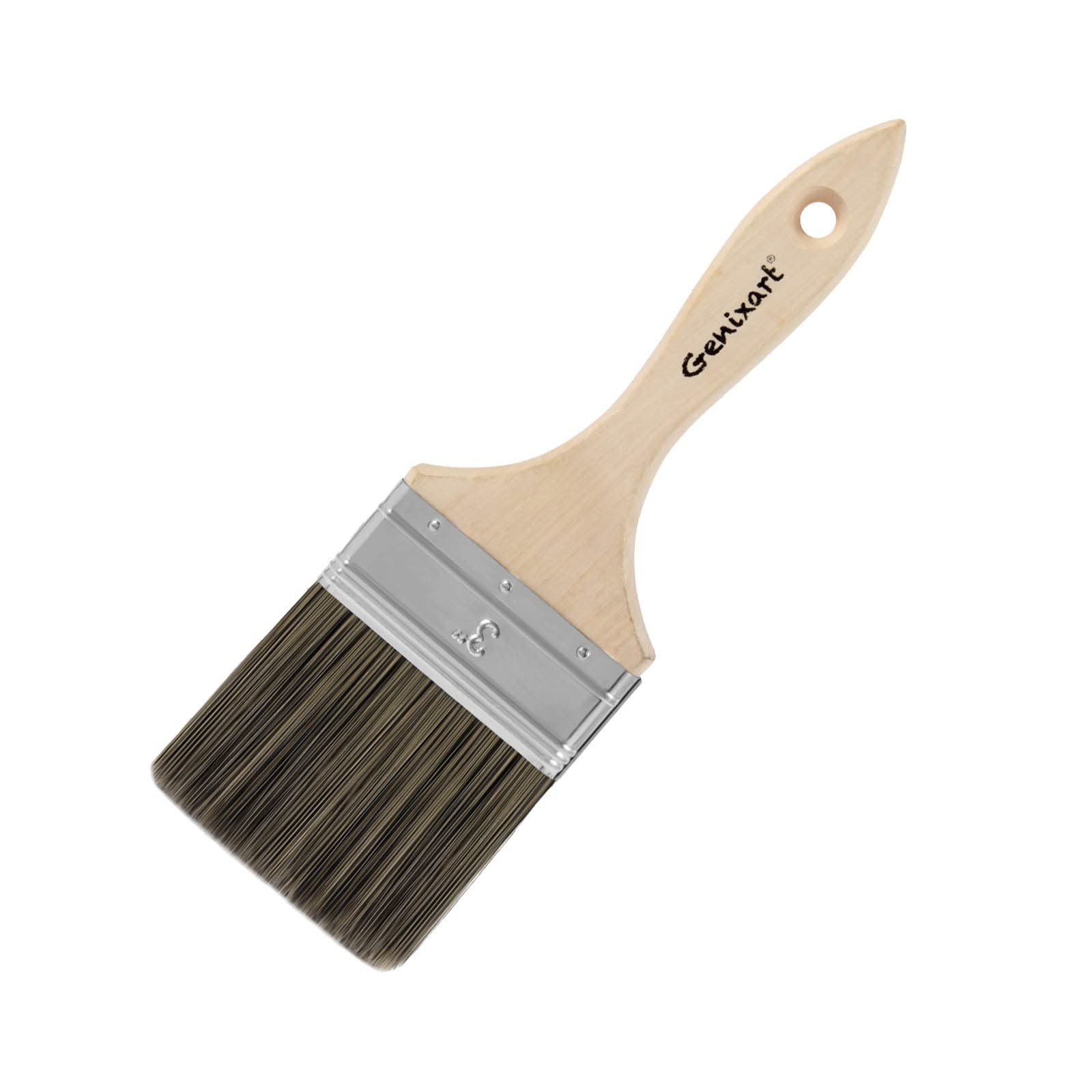 Double Thick Chip Paint Brush, Wood Stain Brushes for Painting Walls and Fenc...