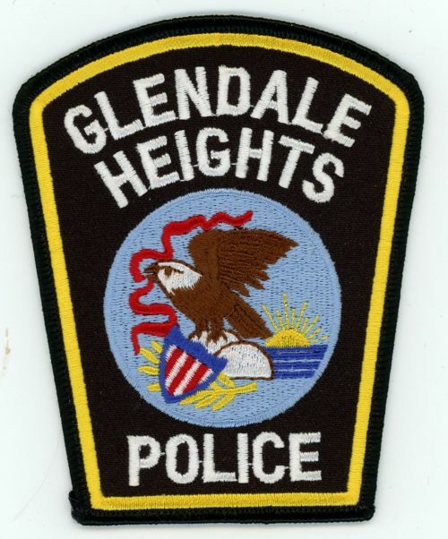 ILLINOIS IL GLENDALE HEIGHTS POLICE NICE SHOULDER PATCH SHERIFF