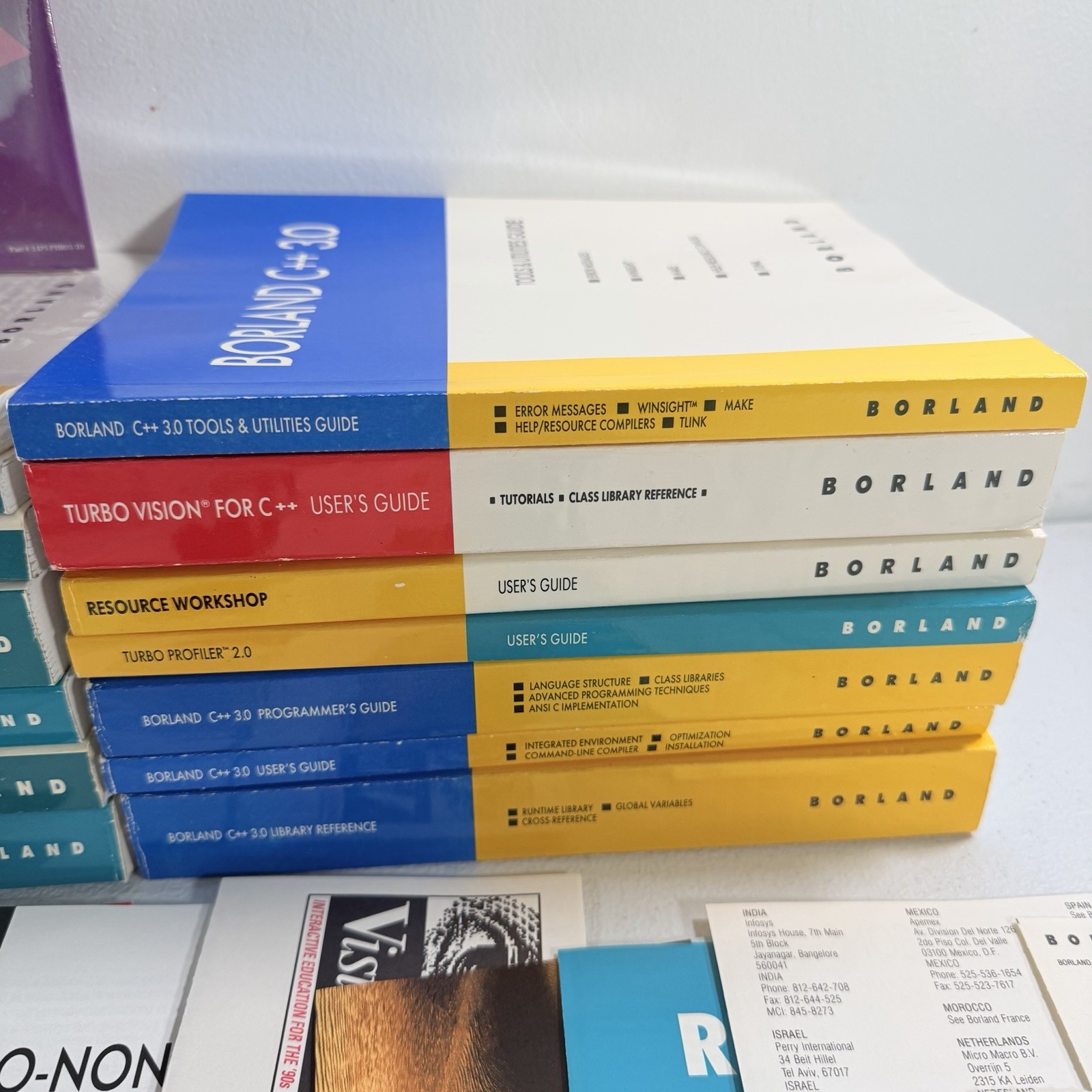 Borland C++ 3.0 & Application Frameworks Reference User Guide Manuals Lot Set