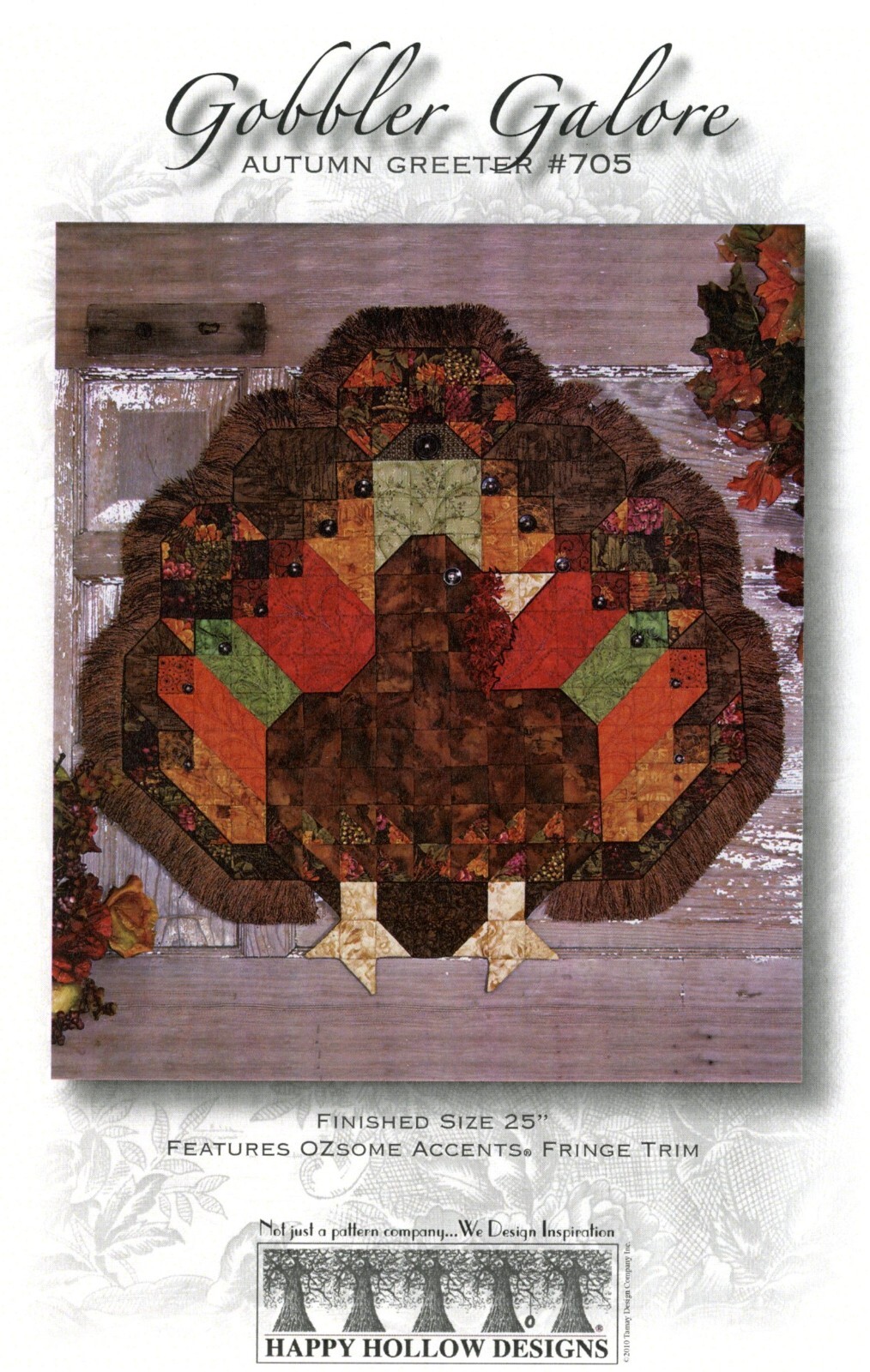 Gobbler Galore 25" Autumn Greeter Thanksgiving Turkey Happy Hollow Designs 705