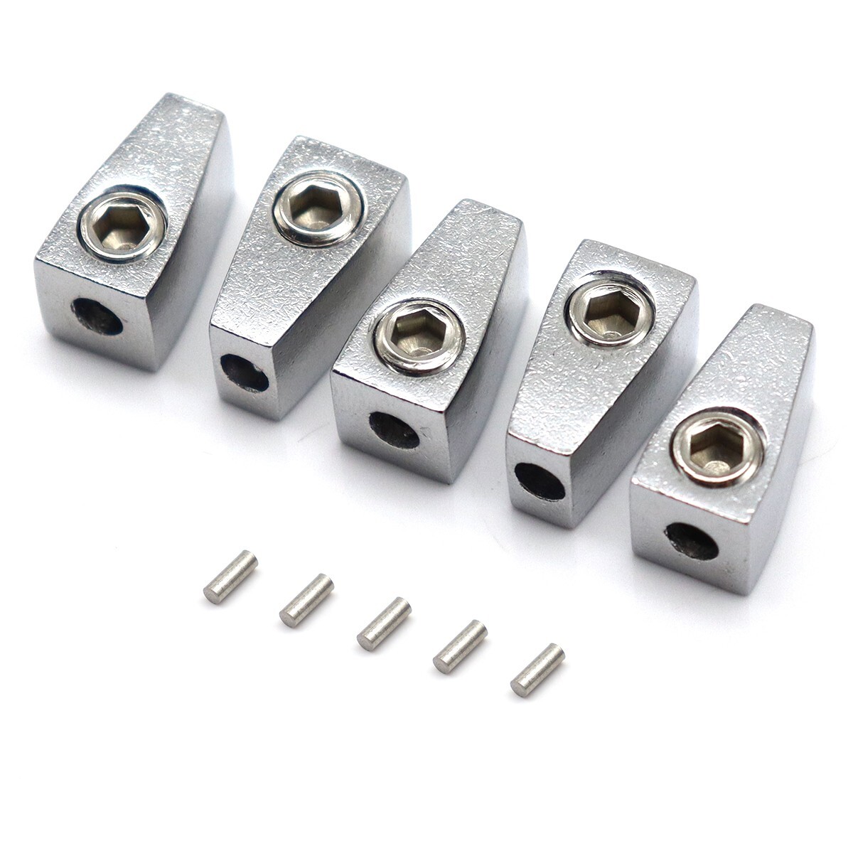 5 String Headless Bass Nut Single String Nut for 5 String Electric Bass Silver