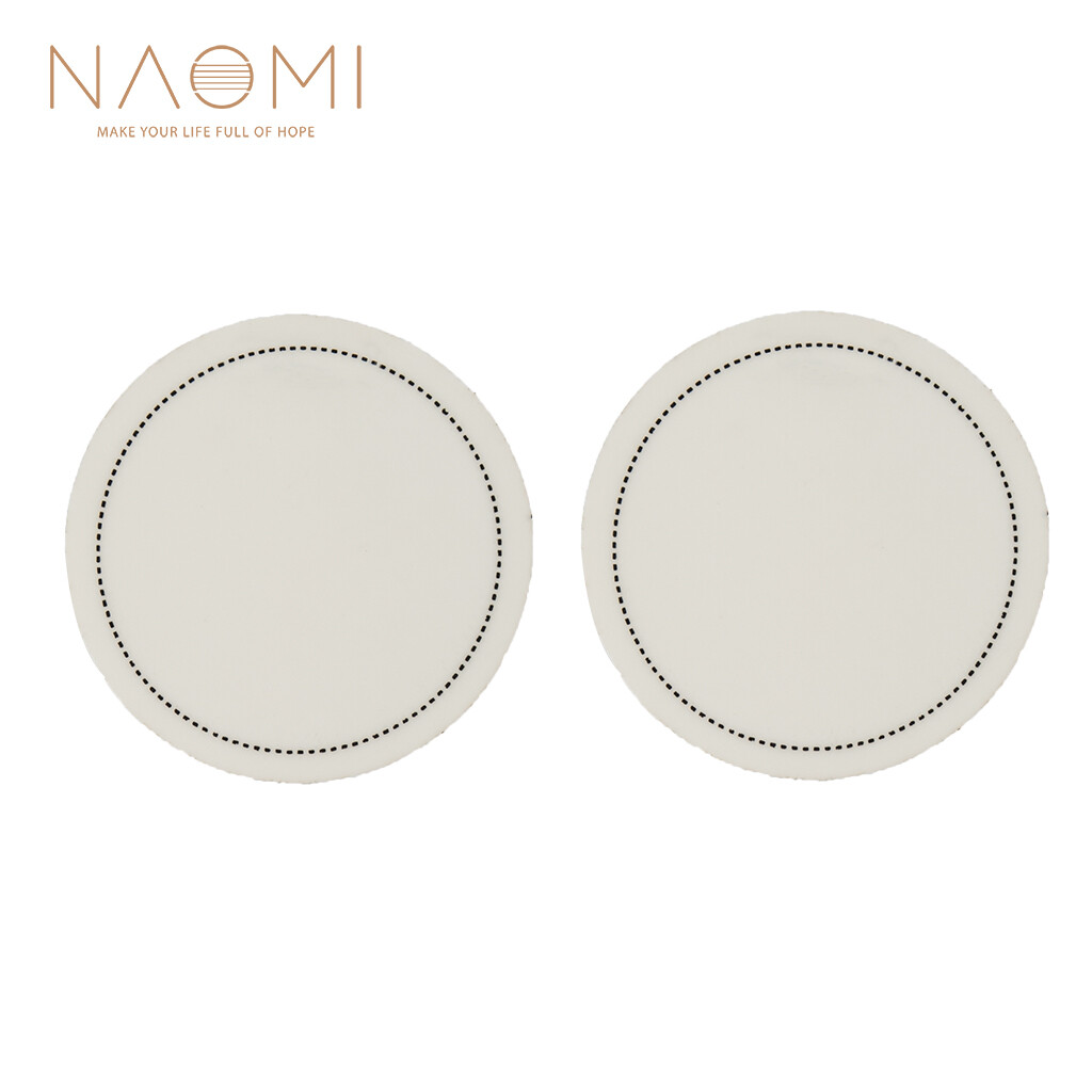 NAOMI 2pcs Bass Drum Head Pad Impact Patch Drumhead Protector Instrument Parts