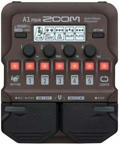ZOOM A1 FOUR Multi-Effects Pedals Processor for Acoustic Instruments BRAND NEW