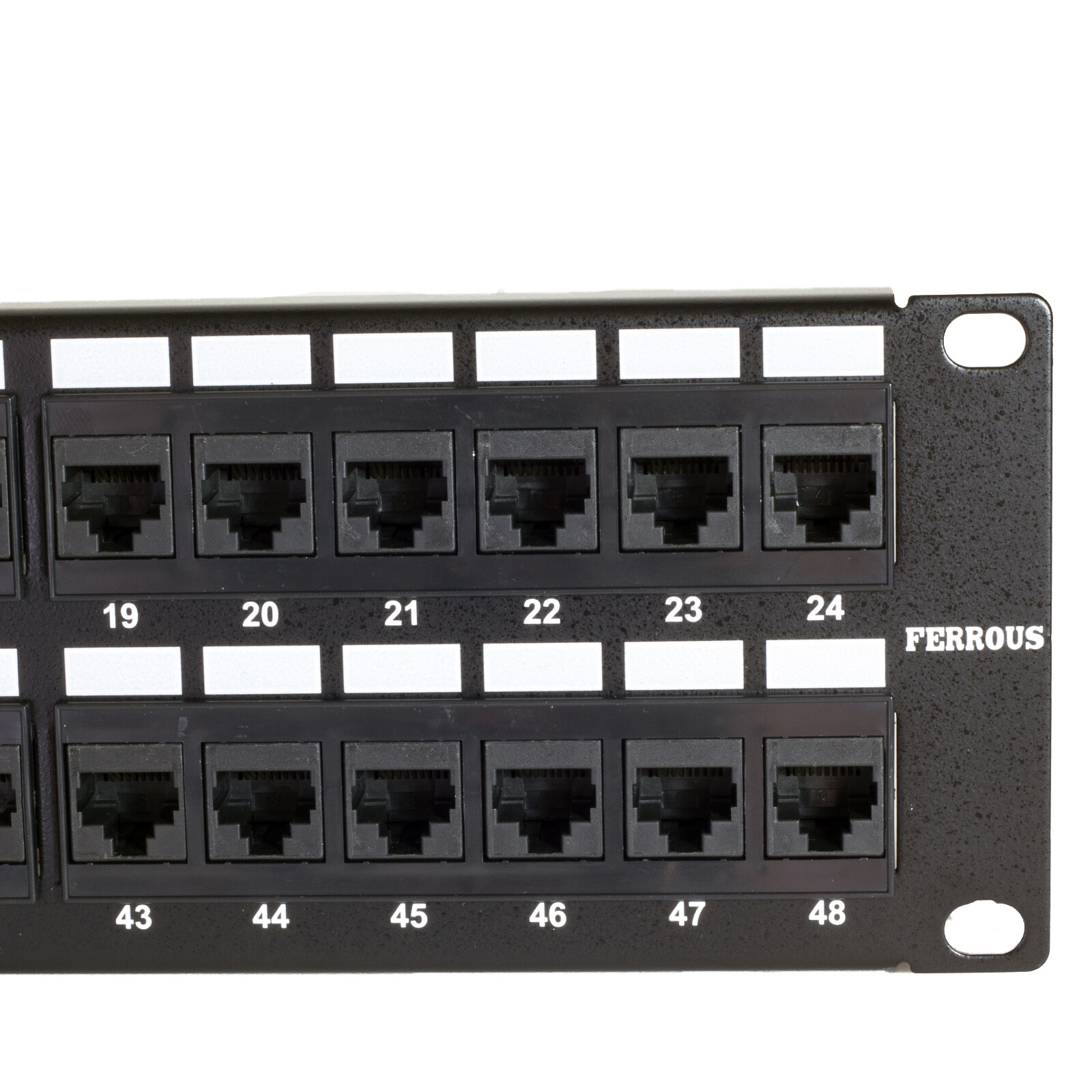 48 Port Cat5e Patch Panel UL Ethernet 50u Higher Gold Content Faster Speed