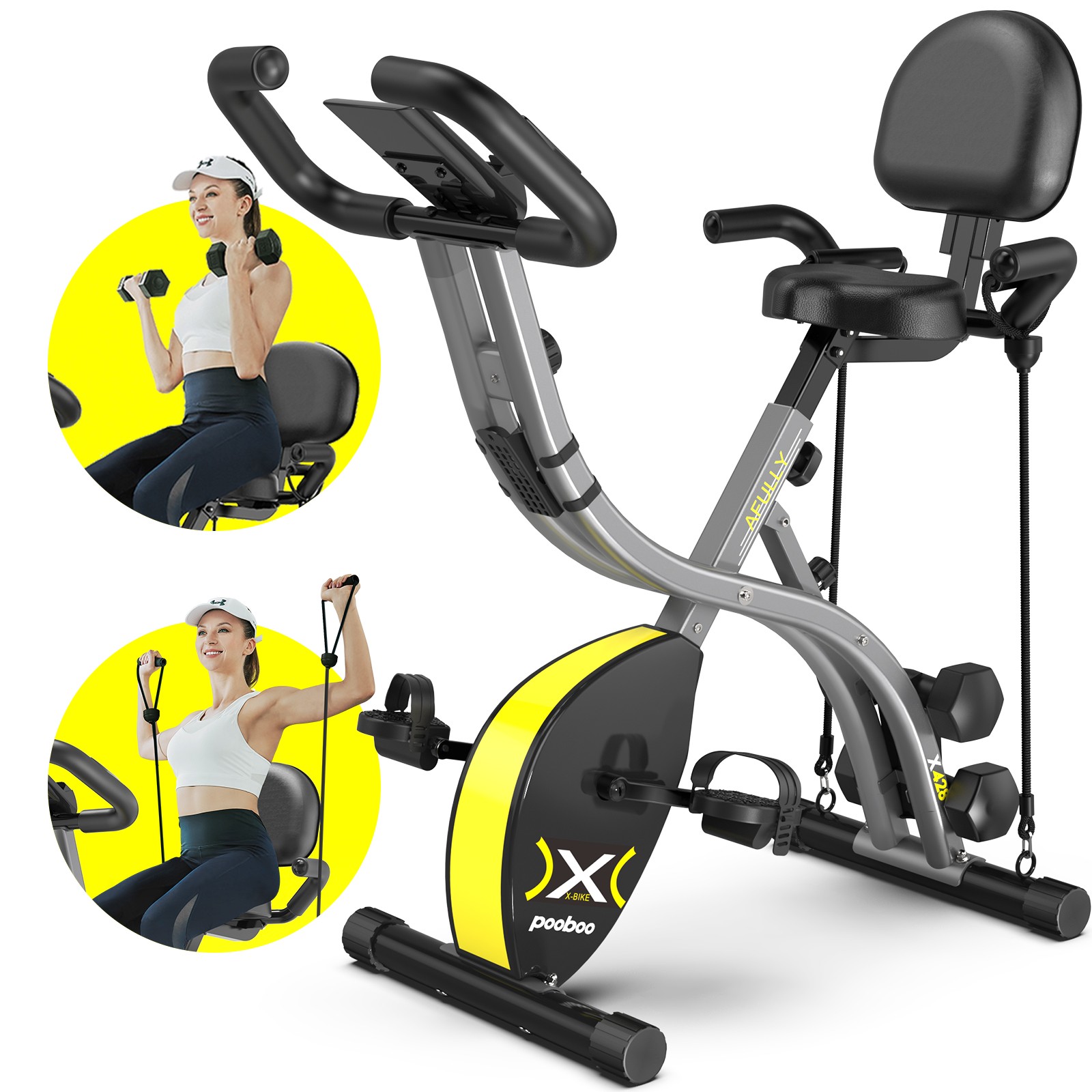 Home Exercise Bike Stationary Bike X-bike Fitness Bicycle Workout Bike Fullbody