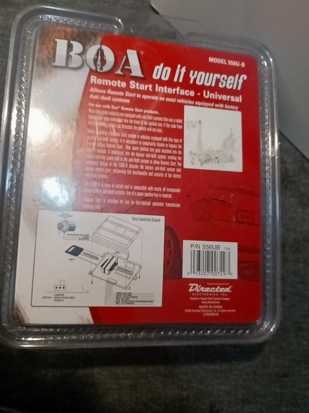 BOA Do It Yourself Remote Start Interface - Universal 556U-B MEW