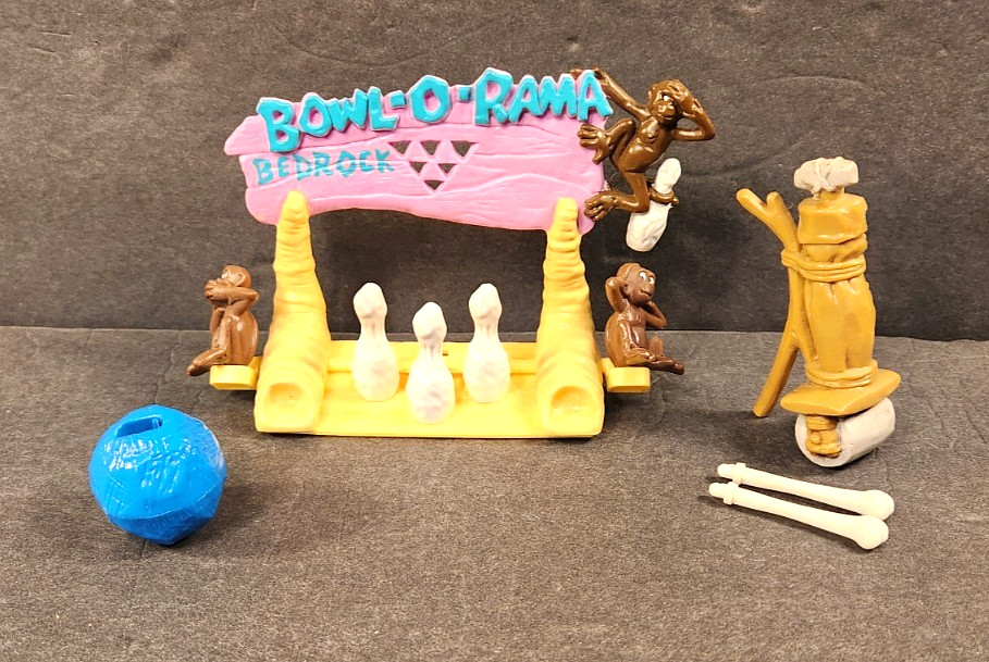 1990’s Flintstones Movie Mixed Lot Bowl-O-Rama Replacement Parts and Golf Clubs