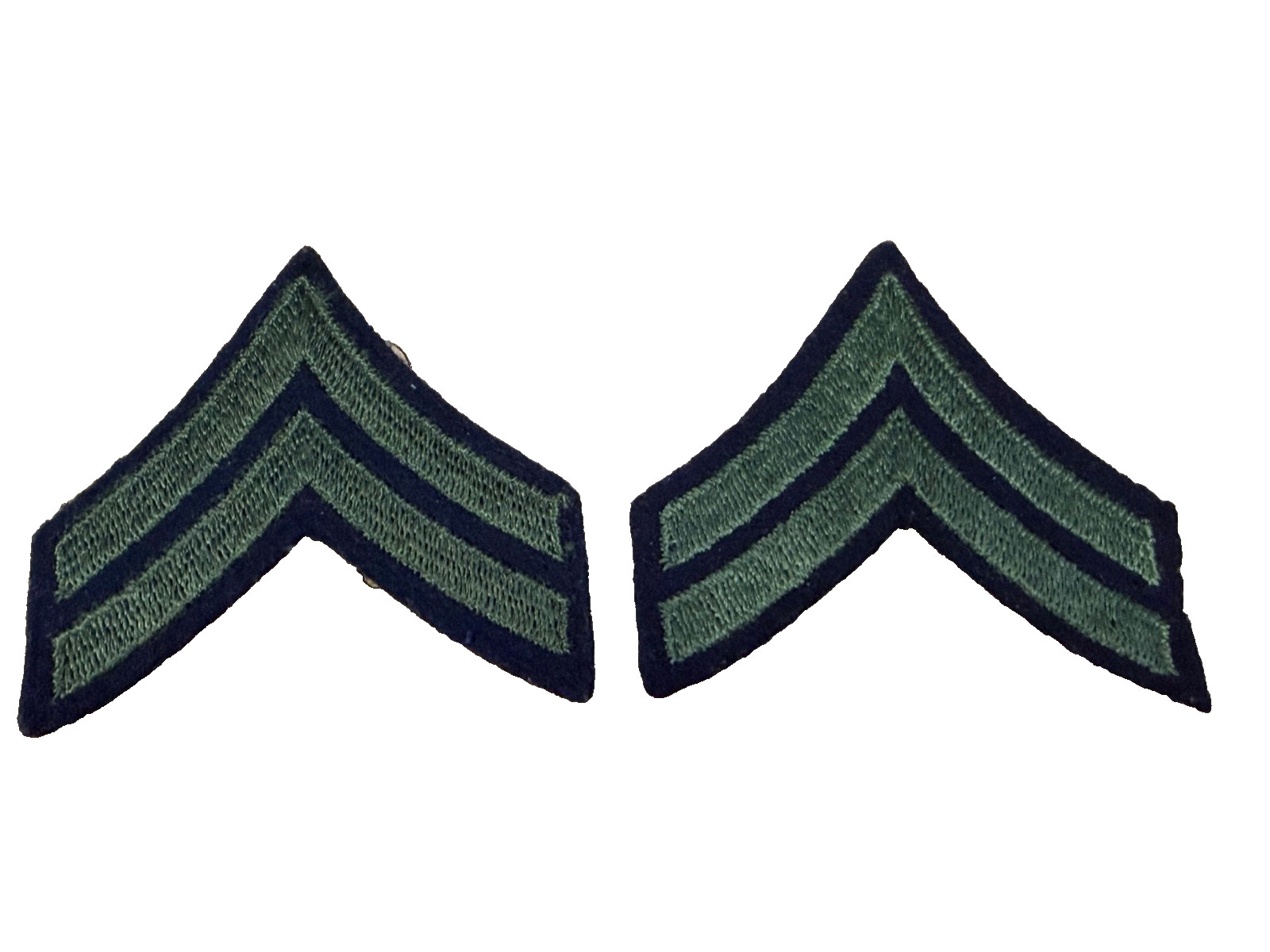 CORPORAL WINTER DRESS WWII US ARMY NCO CHEVRONS Unworn Matched Pair