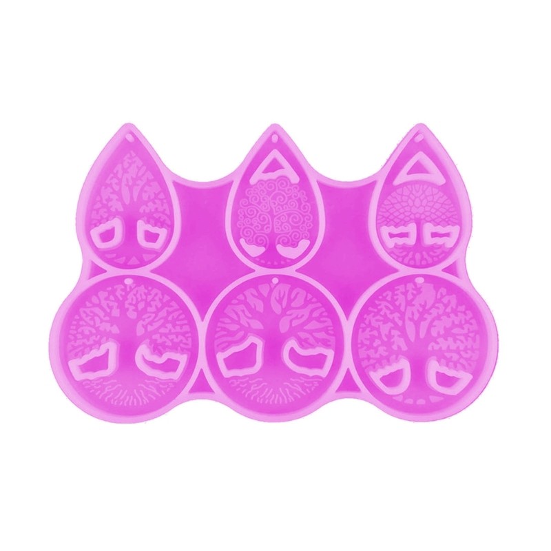 Keychain Silicone Resin Mold, Resin Mold DIY Earrings Pendant Mold