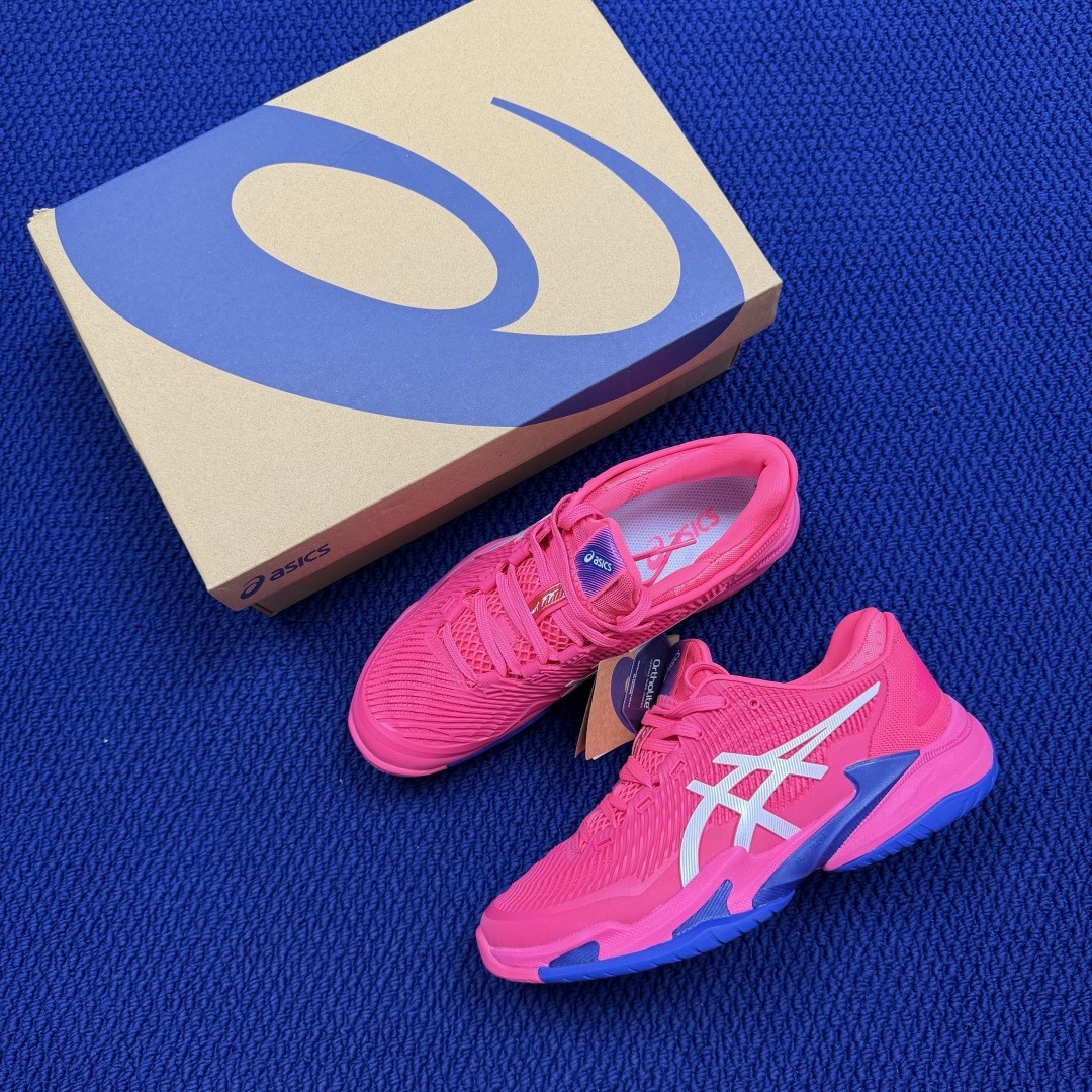 ASICS Court FF 3 Novak Bright Rose White 1041A220-700 Men's Size 4-11.5
