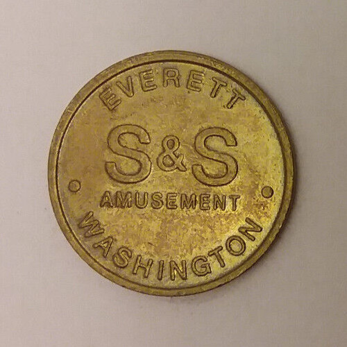 S & S Amusements Arcade Everett, WA Game Token