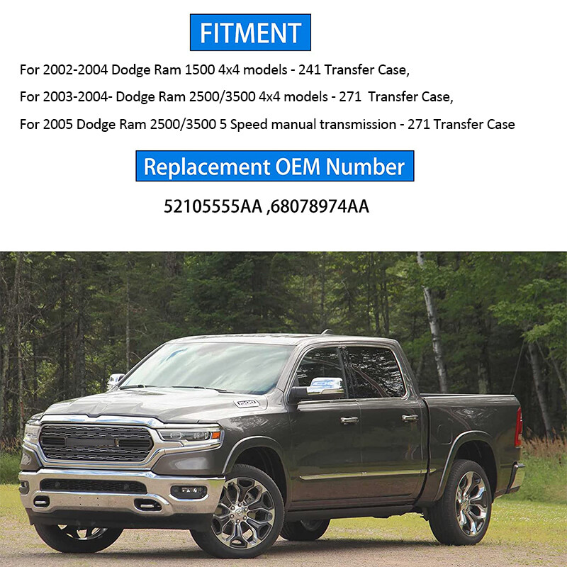 Transfer Case Shifter Control Linkage & Bushing kit For Dodge Ram 1500 2500 3500