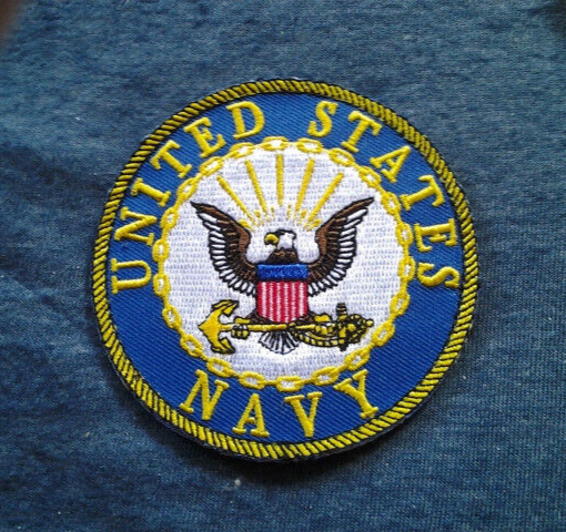 UNITED STATES NAVY With HOOK BACKING Military Patch PM0004V EE